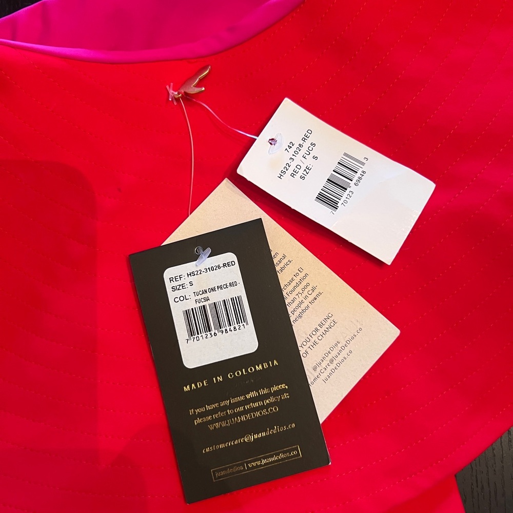 NWT Juan de Dios One Piece reversible bathing suit Sz4 - Picture 8 of 8